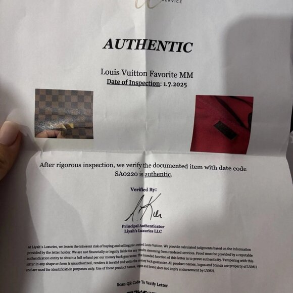 Authentic NEW LOUIS VUITTON Favorite MM Shoulder Bag N41129 Damier ebene - Picture 15 of 15